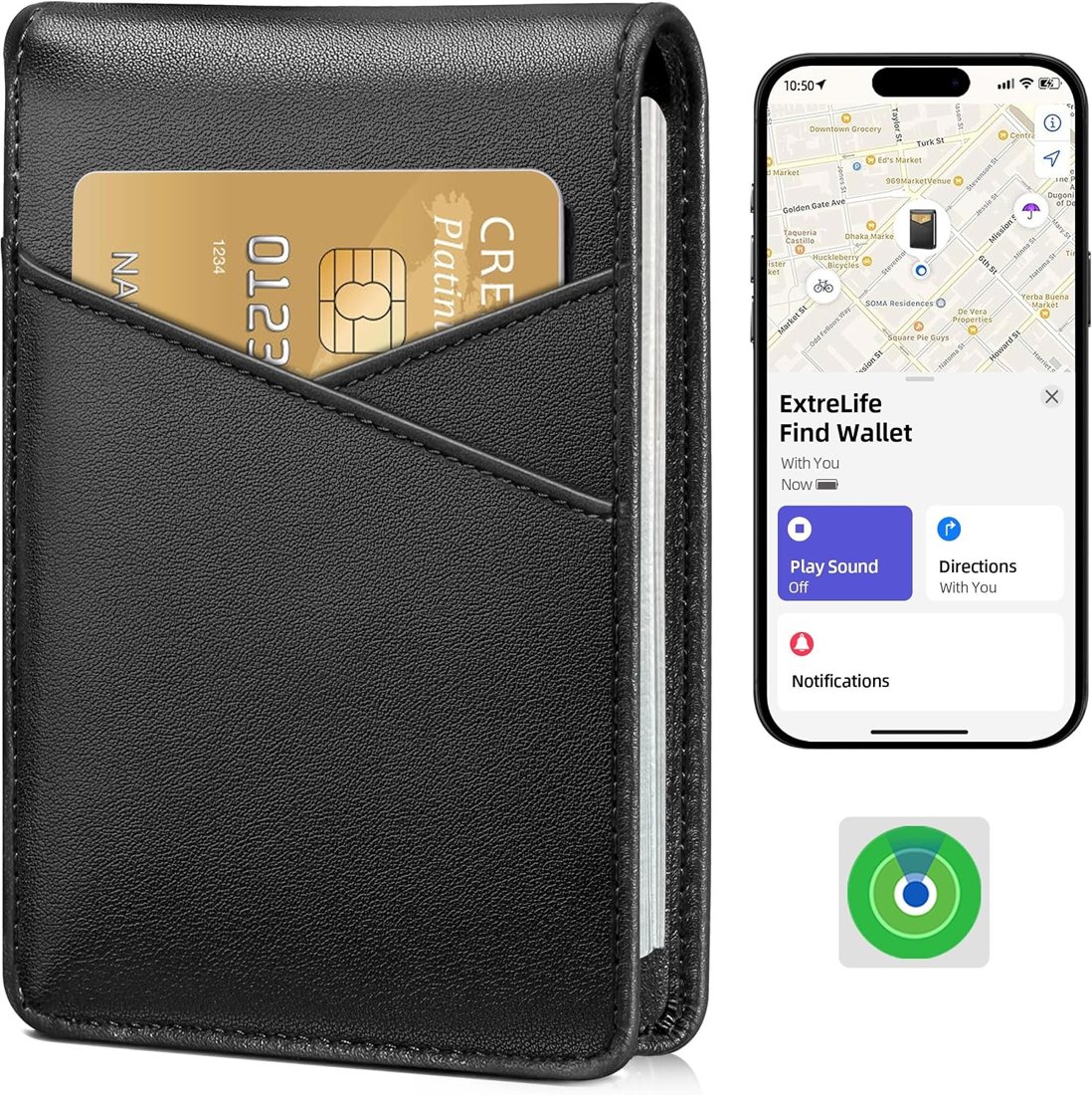 ExtreLife Find My Bifold Men's Wallet