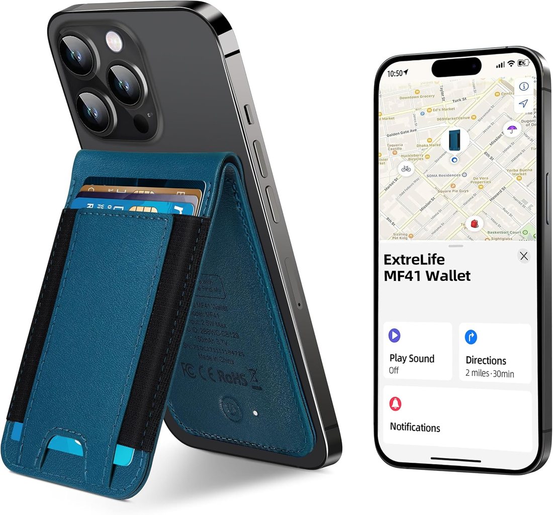 ExtreLife Find My Leather Wallet Stand
