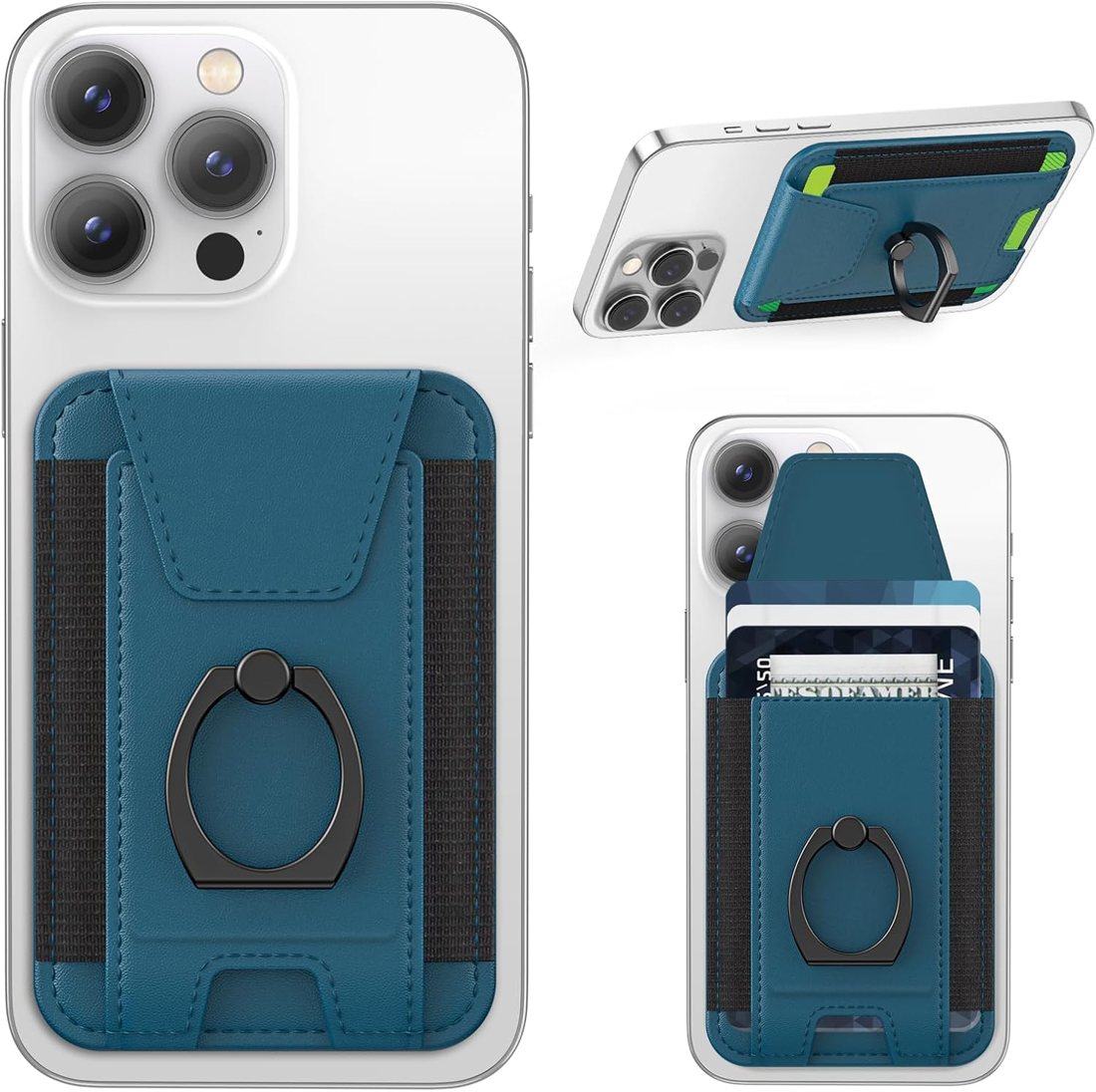 ExtreLife Magnetic Wallet with Ring Grip