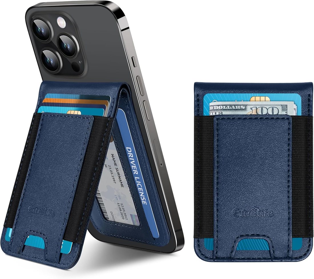 ExtreLife Stick-On Phone Wallet with Stand